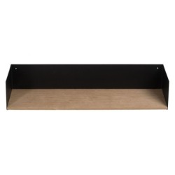 Shelves Brown Black Wood Iron 60 x 12 x 15 cm