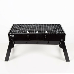 Barbecue Portable Aktive Rectangular Black 50 x 23 x 30 cm (2 Units)