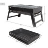 Barbecue Portable Aktive Rectangular Black 50 x 23 x 30 cm (2 Units)