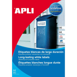 Printer Labels Apli White 20 Sheets 99,1 x 139 mm