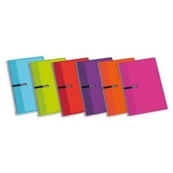 Notebook ENRI Multicolour Din A4 80 Sheets (5 Units)