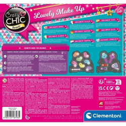 Children's Make-up Set Clementoni Crazy Chic Beauty Lovely Make up Multicolour