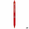 Liquid ink pen Pilot Frixion Clicker Red 0,4 mm (12 Units)