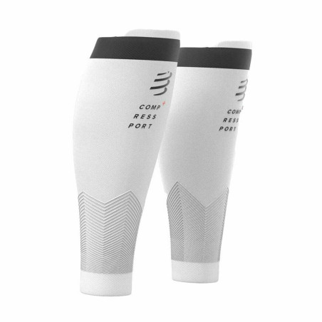 Sports Compression Calf Sleeves Compressport R2v2 White