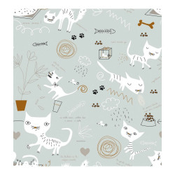 Top sheet Panzup Gatos 3 230 x 270 cm