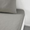 Fitted bottom sheet TODAY Essential Light grey 140 x 190 cm