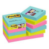 Set of Sticky Notes Post-it Super Sticky Multicolour 12 Pieces 47,6 x 47,6 mm (2 Units)