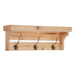 Wall mounted coat hanger 62 x 15 x 21 cm Fir wood