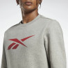 Men’s Sweatshirt without Hood Reebok Identity Grey