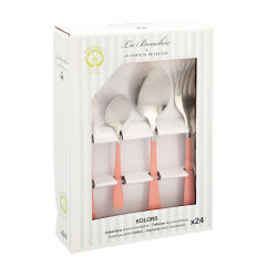 Cutlery La Bouchée Intense Kolors Metal Bicoloured (24 pcs)