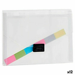 Document Holder Black Transparent A4 (25 x 3 x 33 cm) (12 Units)