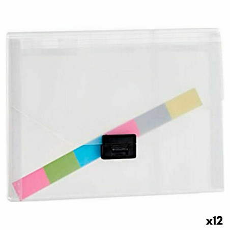 Document Holder Black Transparent A4 (25 x 3 x 33 cm) (12 Units)