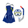 Diving Goggles with Snorkle and Fins Bestway Multicolour 37-41