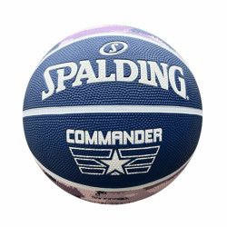 Basketball Ball Commander Solid  Spalding Solid Purple Leather 6 Years