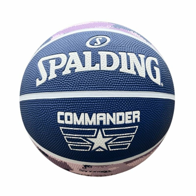 Basketball Ball Commander Solid  Spalding Solid Purple Leather 6 Years