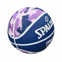 Basketball Ball Commander Solid  Spalding Solid Purple Leather 6 Years