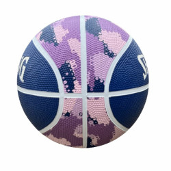 Basketball Ball Commander Solid  Spalding Solid Purple Leather 6 Years