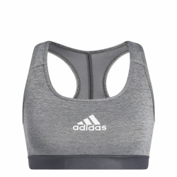 Sports Bra Adidas Powerreact Medium Grey