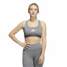 Sports Bra Adidas Powerreact Medium Grey