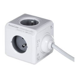 Cube multiplugs Allocacoc PowerCube Extended USB E(FR) (3 m)