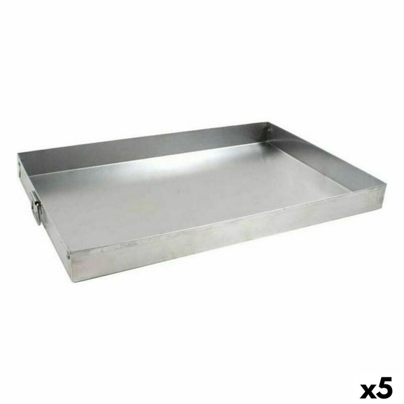 Rectangular Mould VR Silver Aluminium 45 x 31 x 3,5 cm (5 Units)