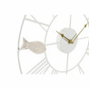 Wall Clock DKD Home Decor 39 x 3,5 x 39 cm Metal Brown White MDF Wood Mediterranean Fish