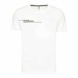 Short-sleeve Sports T-shirt Wilson Team II Teach White