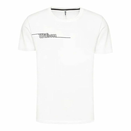 Short-sleeve Sports T-shirt Wilson Team II Teach White