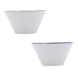 Bowl Quid Vita Tribal Breakfast Ceramic White (500 ml) (12 Units)