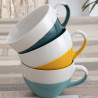 Cup Quid Viba Ceramic Bicoloured (450 ml) (12 Units)