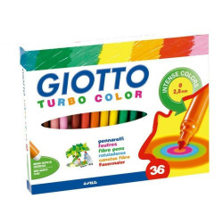 Set of Felt Tip Pens Giotto Turbo Color Multicolour (5 Units)