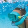 Snorkel Goggles and Tube for Children Bestway Blue Black Adult (3 Units)