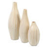 Vase 18 x 18 x 52 cm Beige Bamboo