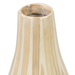 Vase 18 x 18 x 52 cm Beige Bamboo