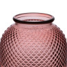 Vase Pink recycled glass 24 x 24 x 24 cm