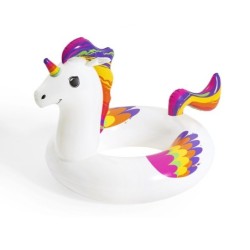 Inflatable Pool Float Bestway Unicorn 119 x 91 cm White Multicolour