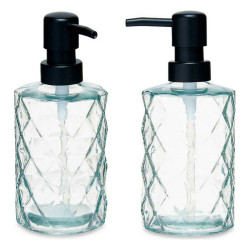 Soap Dispenser Diamond Crystal Transparent Plastic 410 ml (12 Units)