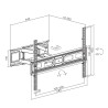 Wall Bracket MacLean MC-710N 37" 80"