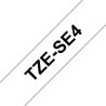 Laminated Tape for Labelling Machines Brother TZE-SE4 Security tape Black/White 18mm