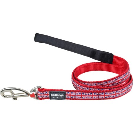 Dog Lead Red Dingo STYLE UNION JACK FLAG 2 x 120 cm