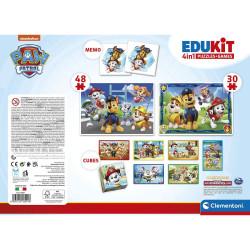 4-Puzzle Set The Paw Patrol Clementoni Edukit