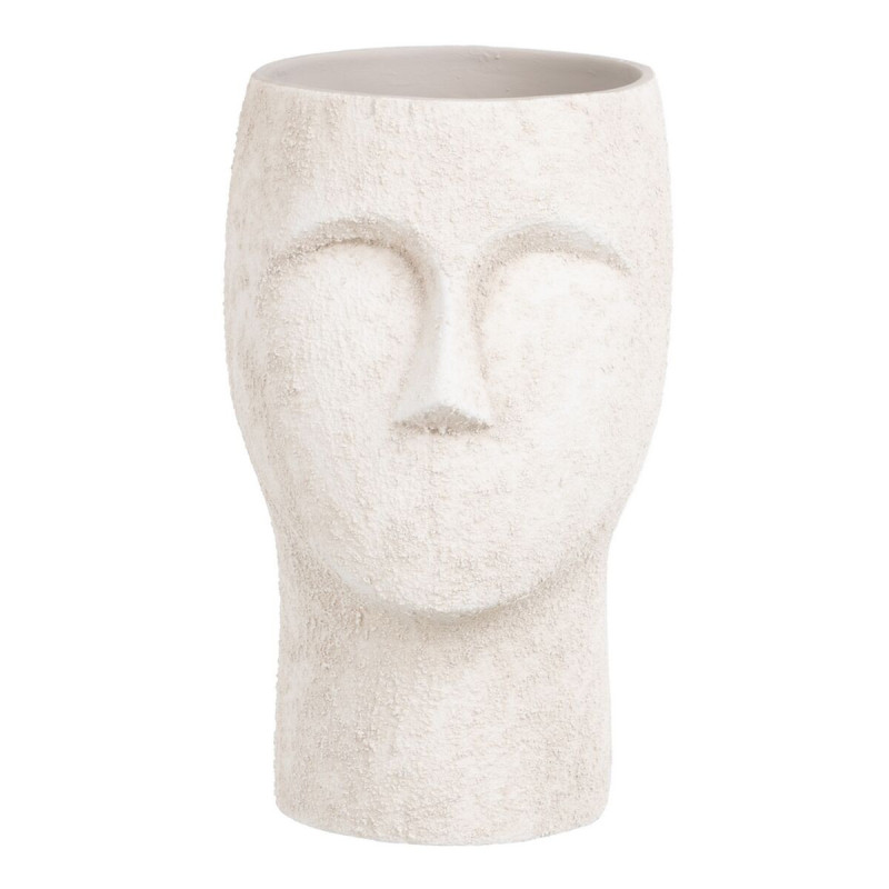 Planter Ceramic Cream 14 x 14 x 24 cm