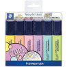 Fluorescent Marker Set Staedtler Textsurfer Classic Pastel Cake (5 Units)