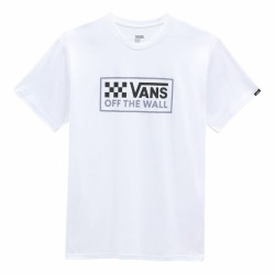 Men’s Short Sleeve T-Shirt Vans Wrecked Angle White Men