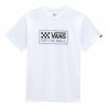 Men’s Short Sleeve T-Shirt Vans Wrecked Angle White Men