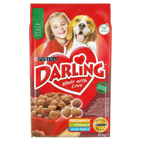 Fodder Purina Darling Adult Chicken Veal 10 kg