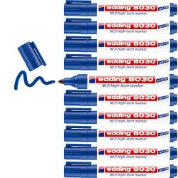 Permanent marker Edding 8030 NLS High-Tech Blue 1,5-3 mm (10 Units)