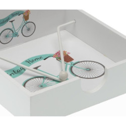 Napkin holder Versa Wood 18 x 7 x 18 cm Bicycle