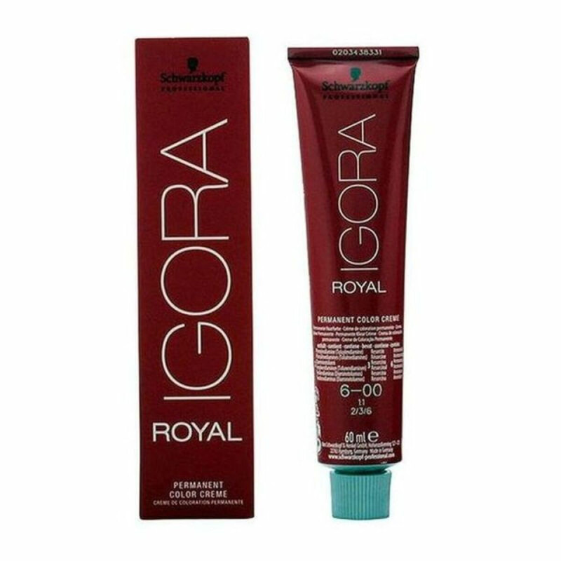 Permanent Dye Igora Royal Schwarzkopf Igora Royal 6-00 Nº 6-00 Nº 9.0-rubio muy claro Nº 8.0-rubio claro 60 ml