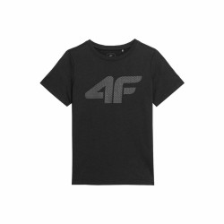 Child's Short Sleeve T-Shirt 4F Melange Black